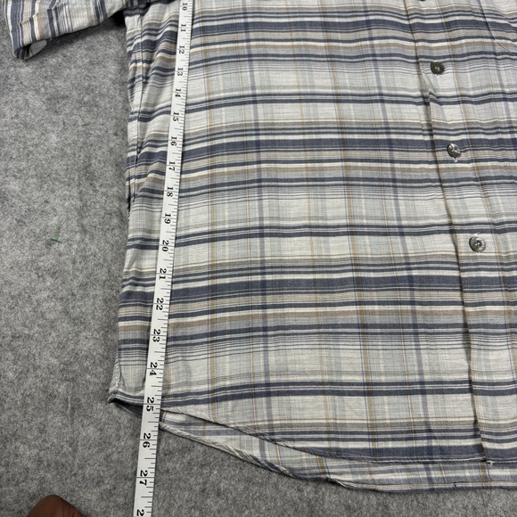 Ermenegildo Zegna Button Up Dress Shirt Plaid Long Sleeve Mens Size Medium - Picture 3 of 8